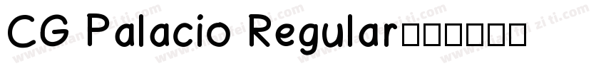 CG Palacio Regular字体转换